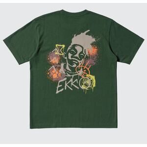 Uniqlo x Arcane League of Legends Riot Games Ekko T-shirt in Green